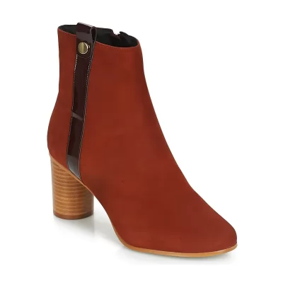 BOTTINES ANDRÉ FILO FEMME BORDEAUX